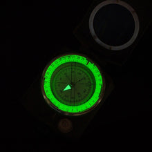 Load image into Gallery viewer, K4580 Military Lensatic and Prismatic Sighting Survival Emergency Compass with Pouch