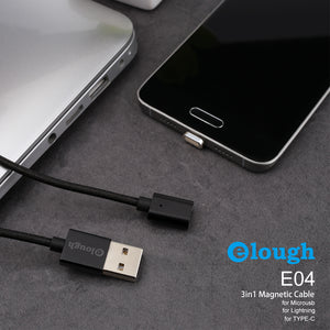 Multi Device Fast Charging Magnetic USB Cable For iPhone / Samsung