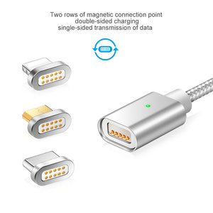 Multi Device Fast Charging Magnetic USB Cable For iPhone / Samsung