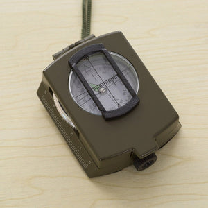 K4580 Military Lensatic and Prismatic Sighting Survival Emergency Compass with Pouch